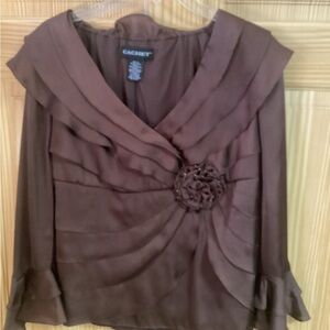 Cachet Brown Women's Top